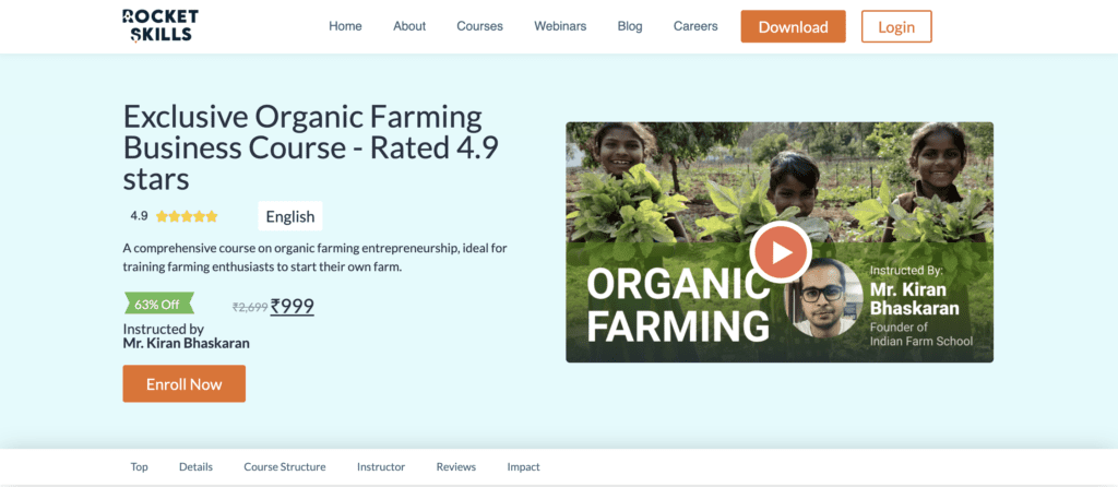 Organic farming course 